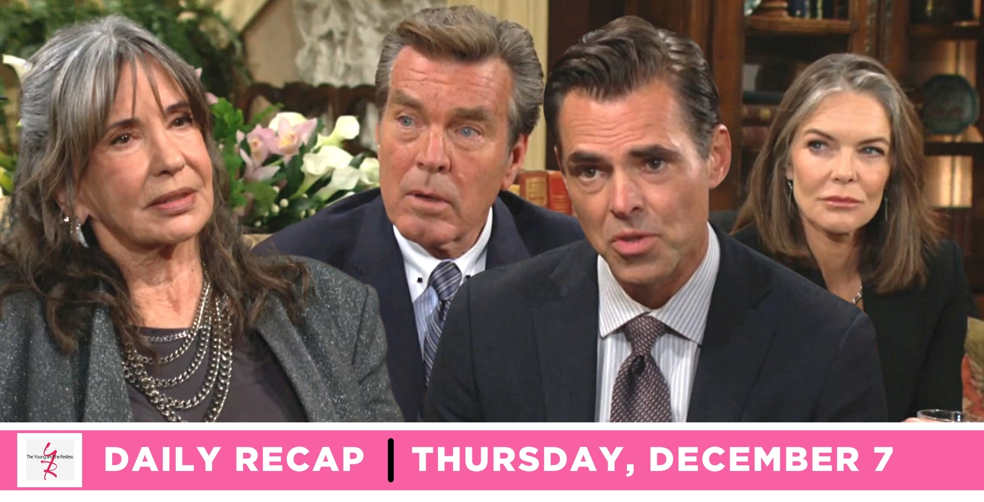 the young and the restless recap for december 7, episode 12761, has jill, jack, billy, and diane talking.