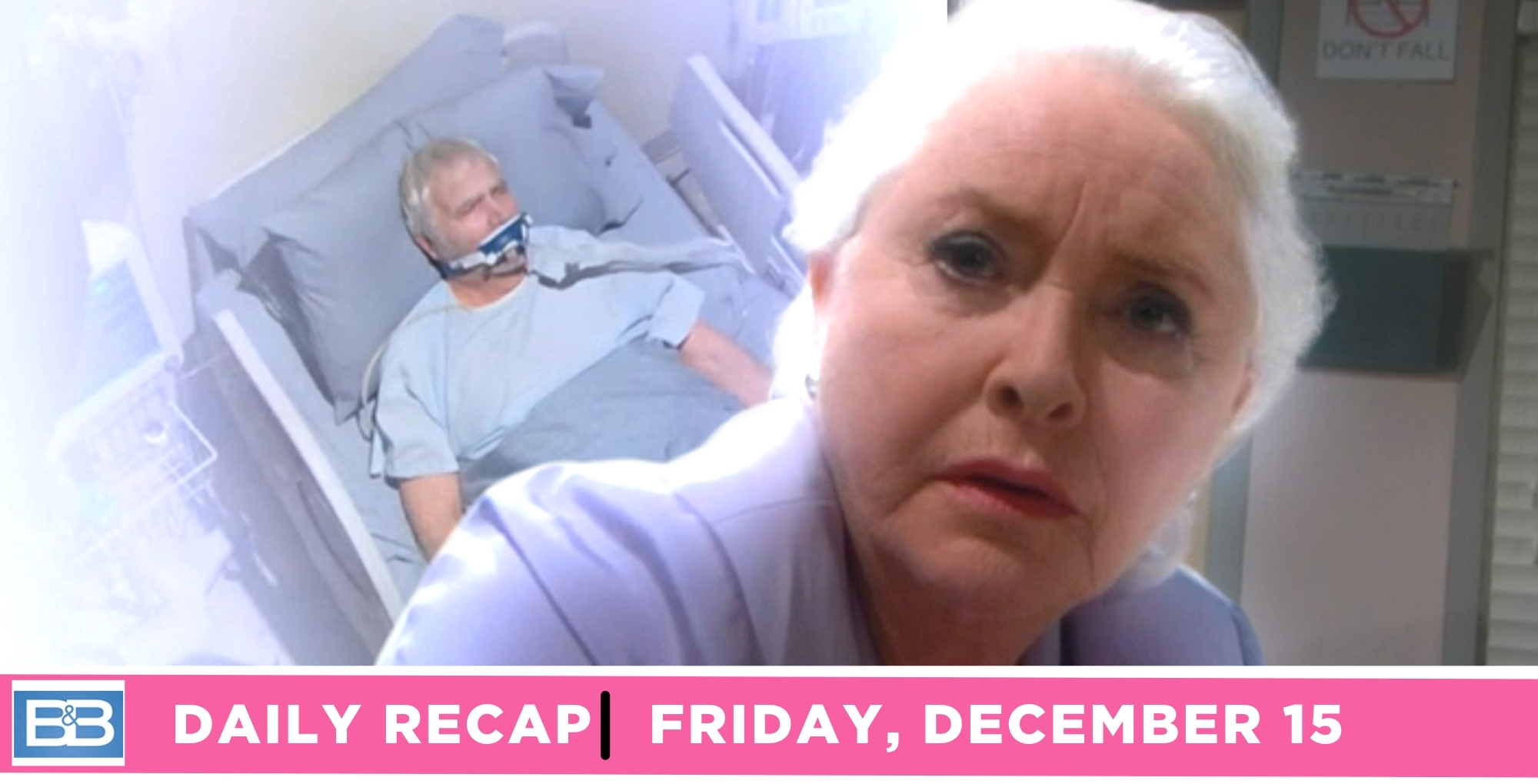 the bold and the beautiful recap for december 15, 2023, episode 9169, has eric heading toward stephanie and the light.