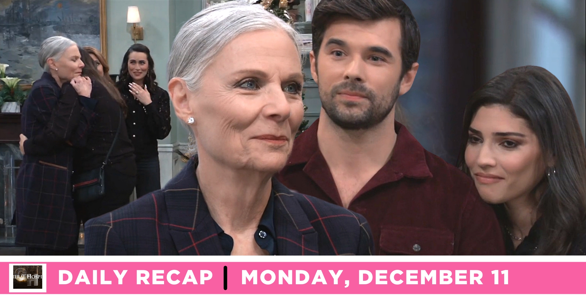 brook lynn quartermaine and harrison chase told tracy quartermaine they are engaged on general hospital recap for monday, december 11, 2023..