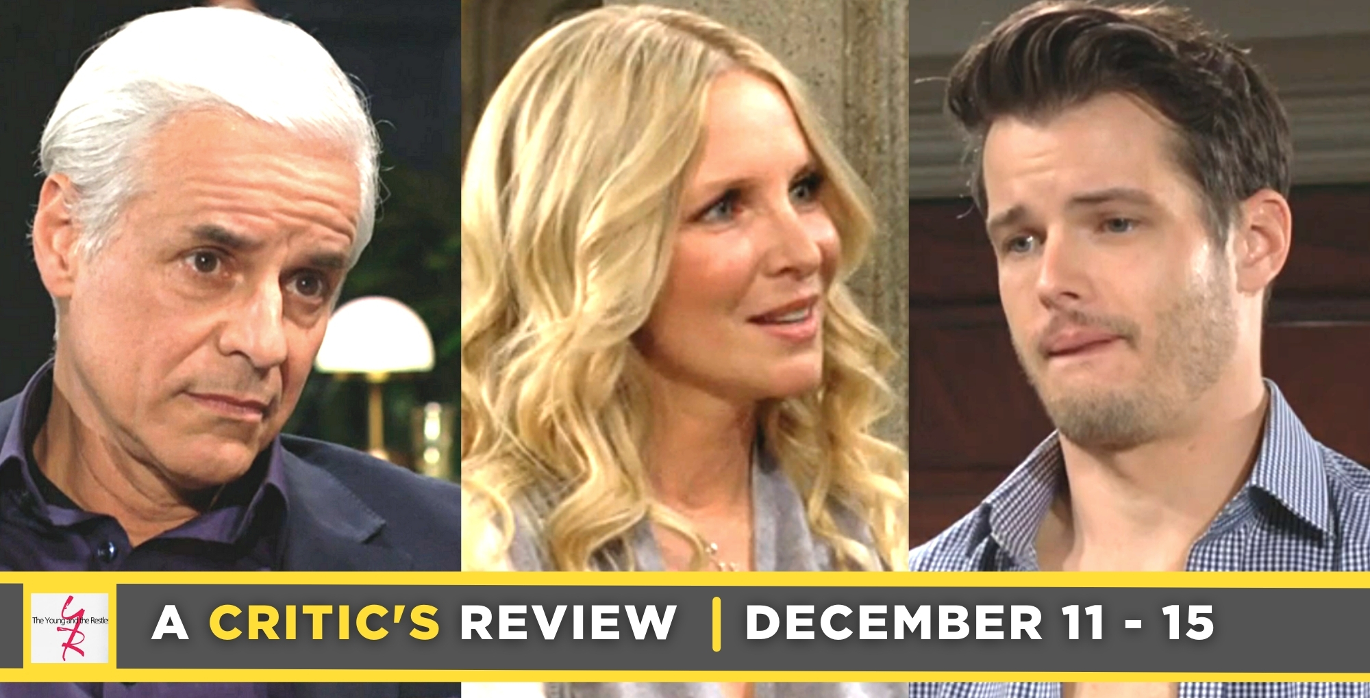 the young and the restless critic's review for december 11 – december 15, 2023, michael, christine, and kyle.