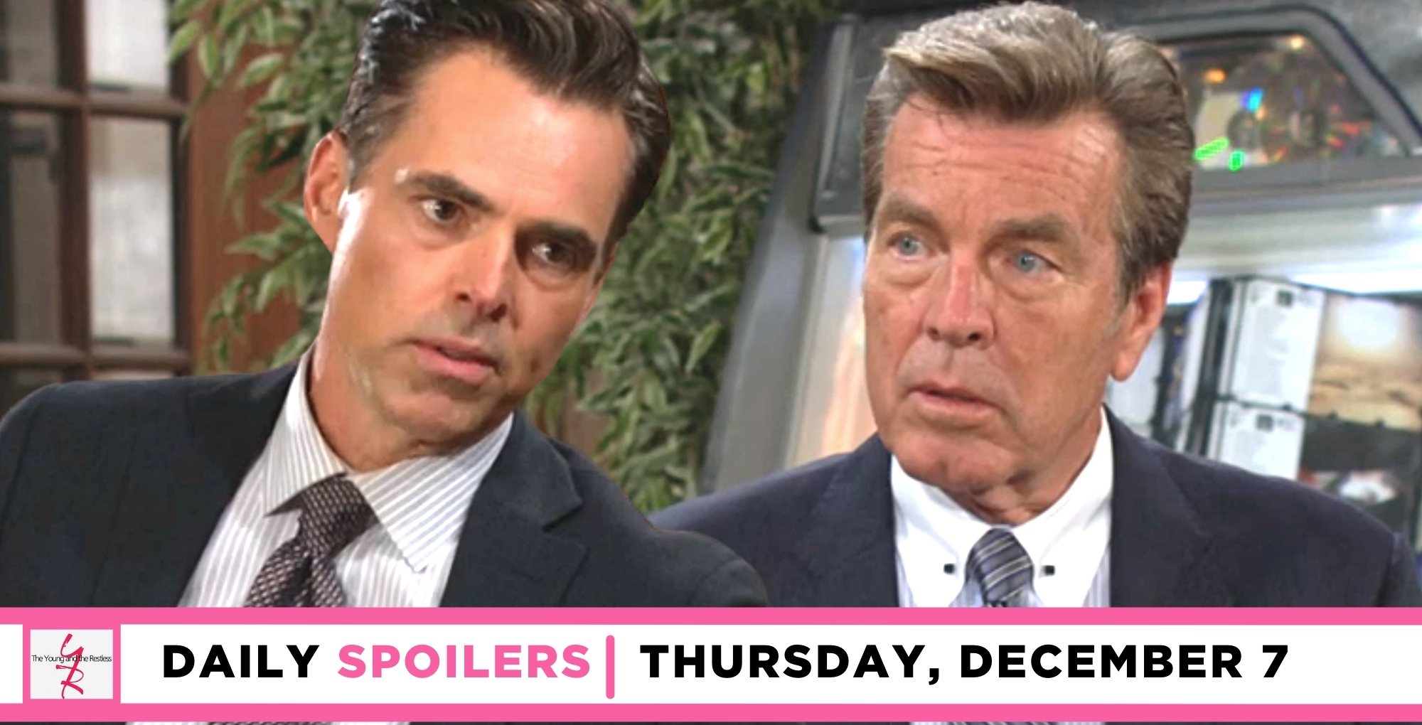 the young and the restless spoilers for december 7, 2023, episode 12761, has billy talking with jack.