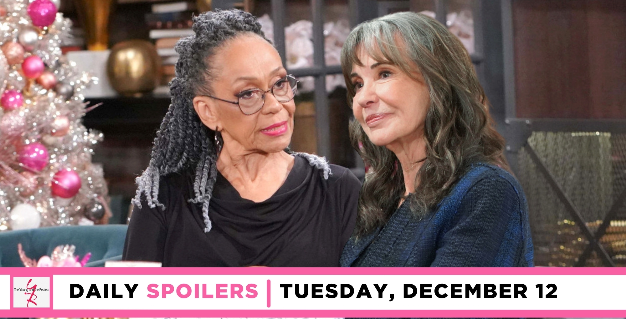 the young and the restless spoilers for december 12, 2023, episode 12764, has mamie and jill talking.