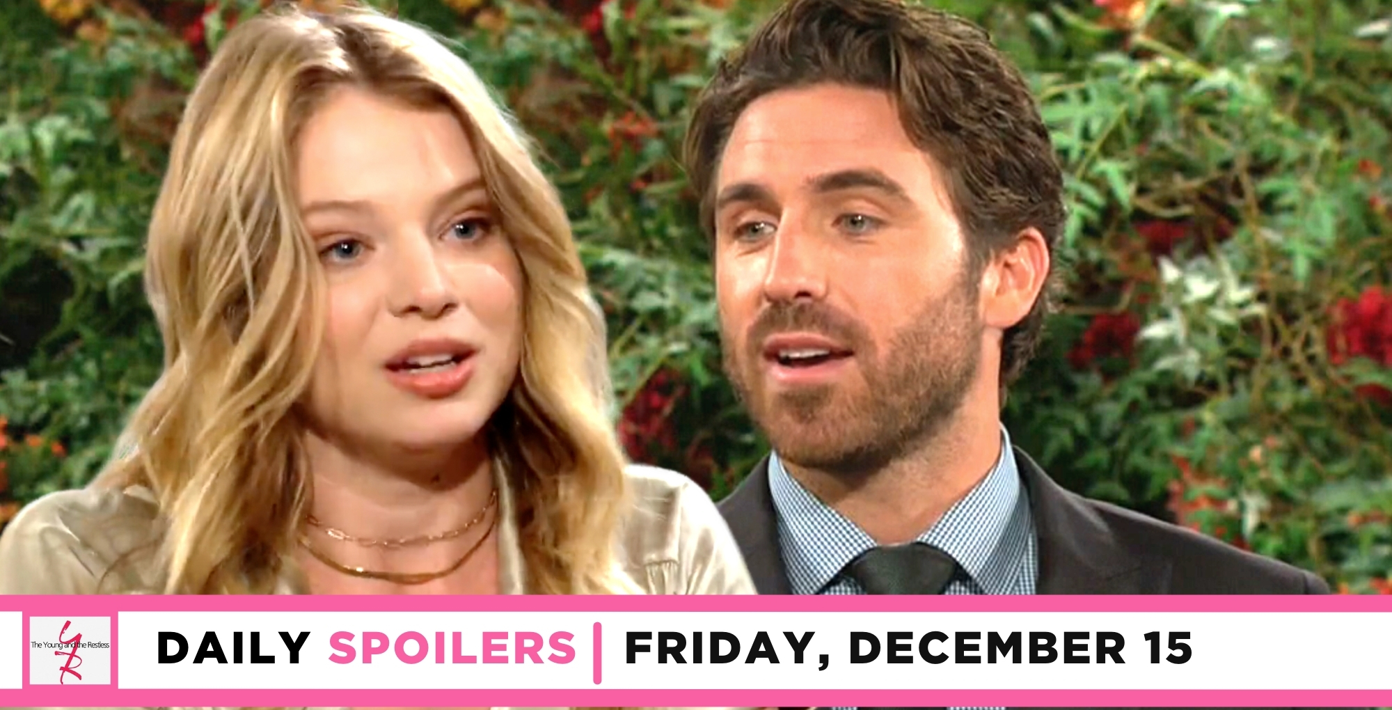 the young and the restless spoilers for december 15, 2023, episode 12767, has summer and chance talking.