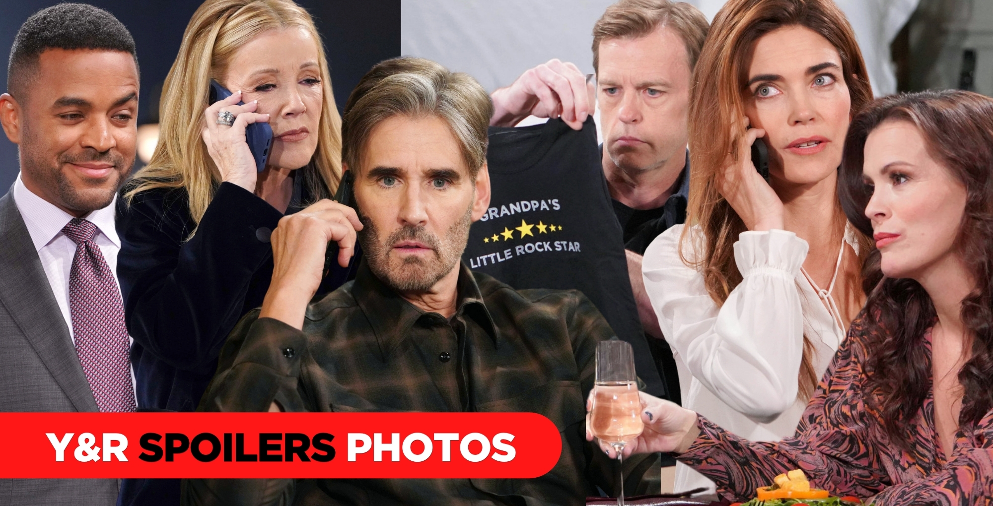 the young and the restless spoilers for december 21, 2023, episode 12771, collage of photos.