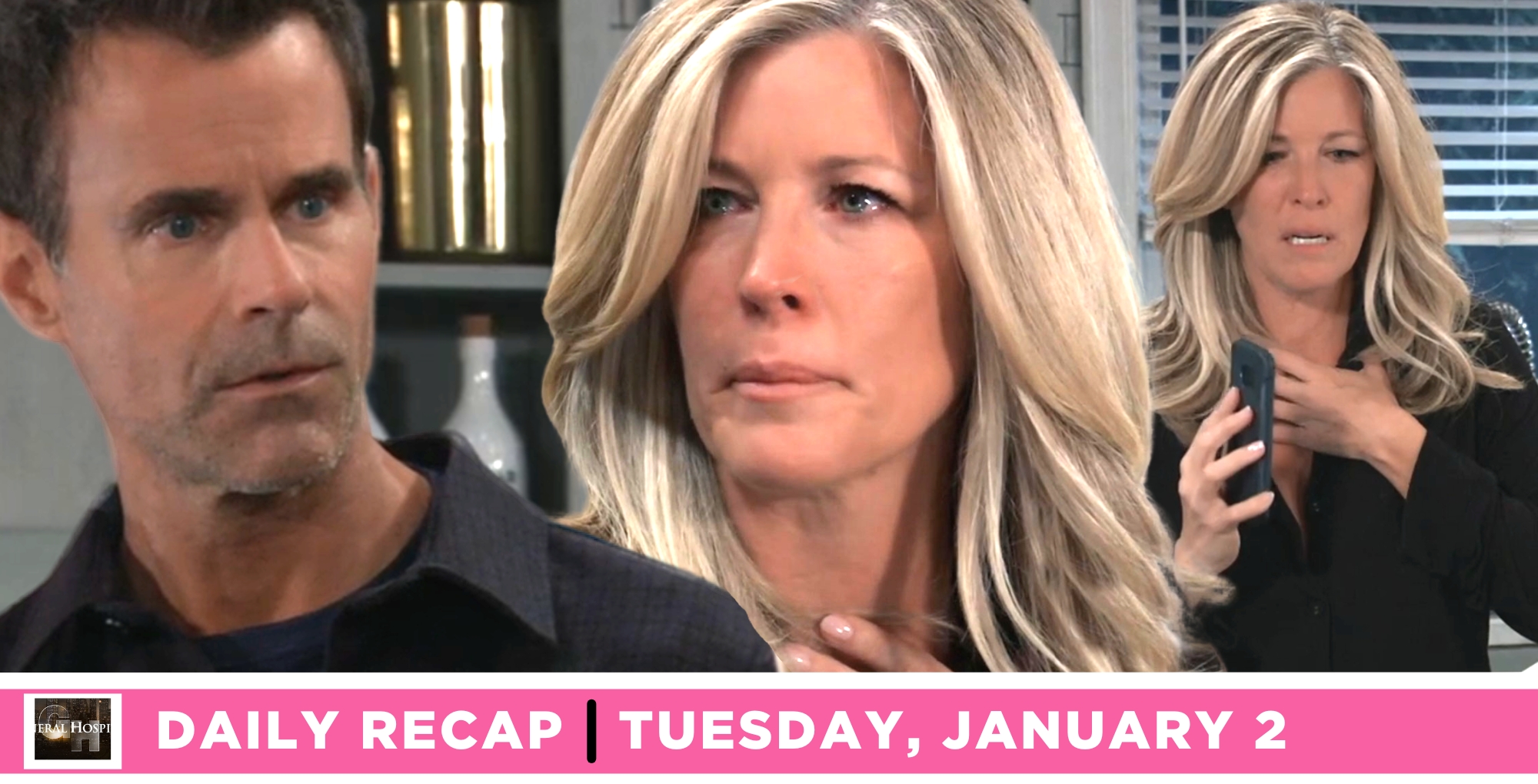 carly spencer got the call her mother is gone on general hospital recap for tuesday, january 2, 2023, episode 15374.