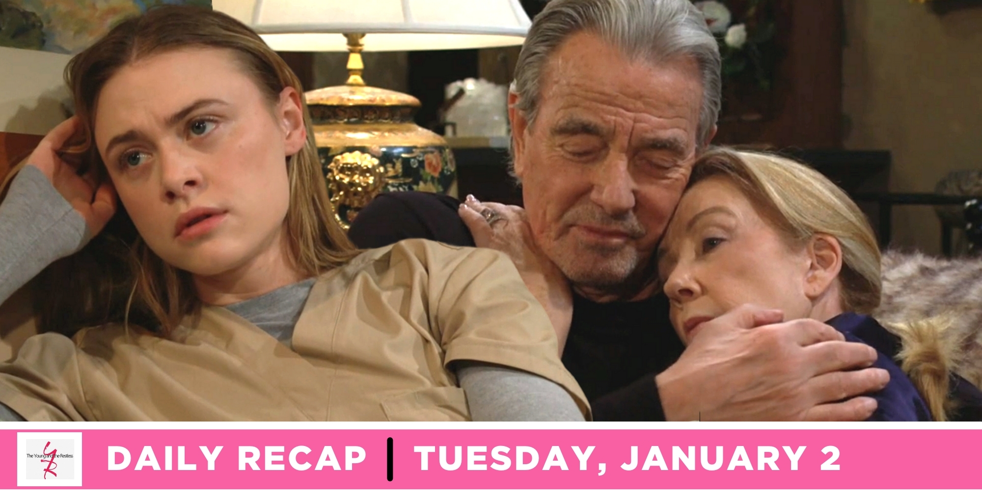 the young and the restless recap for january 2, 2024, episode 12776, claire, as well as victor and nikki.