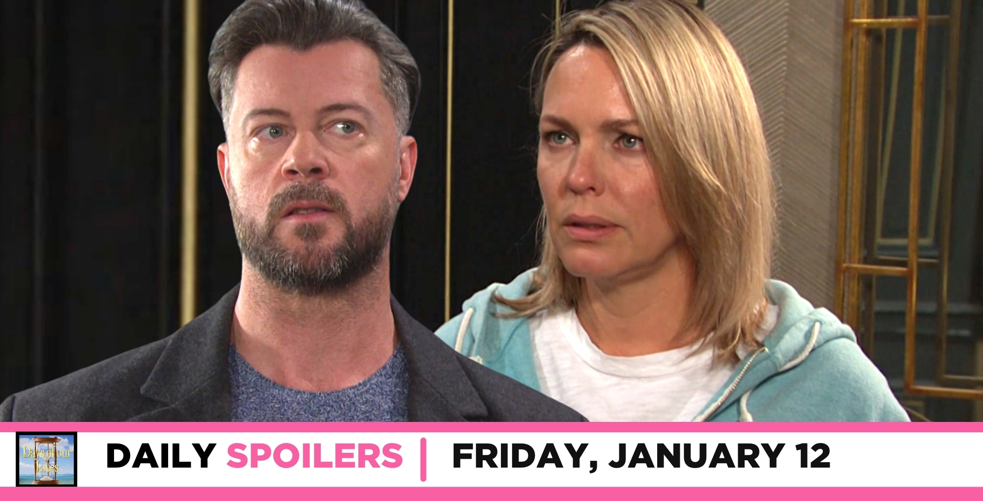 days of our lives spoilers for january 12, 2024, episode 14769, has ej eyeing nicole.