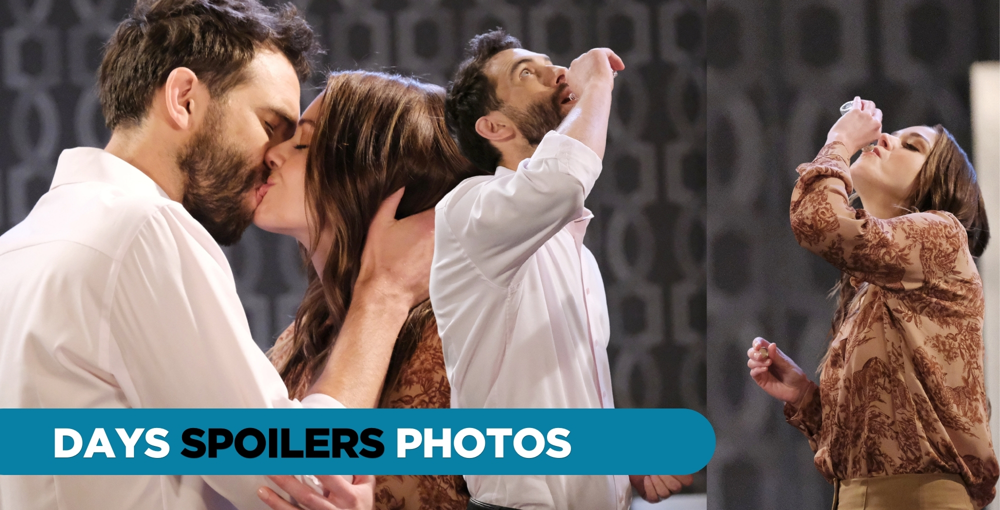 days of our lives spoilers for february 2, 2024, episode 14784, everett and stephanie kiss, do shots.