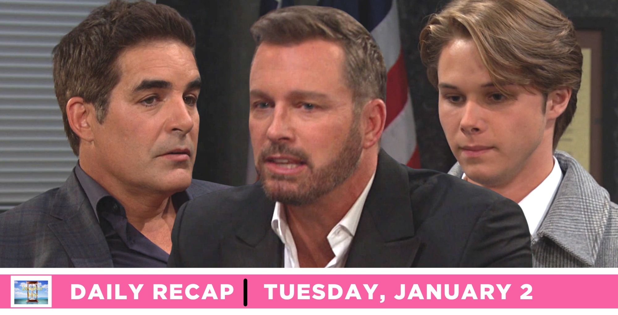 tate black and brady black tried to have each other’s backs on the days of our lives recap fo tuesday, january 2, 2024.