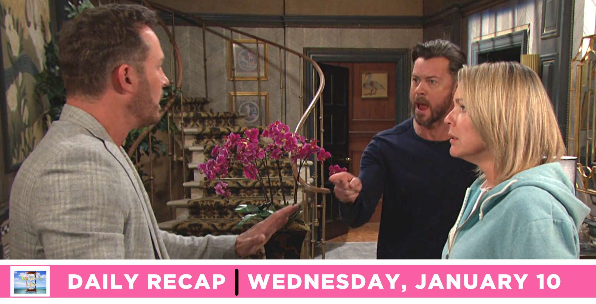 days of our lives recap for january 10, 2024, episode 14767, has brady being thrown out by ej and nicole.
