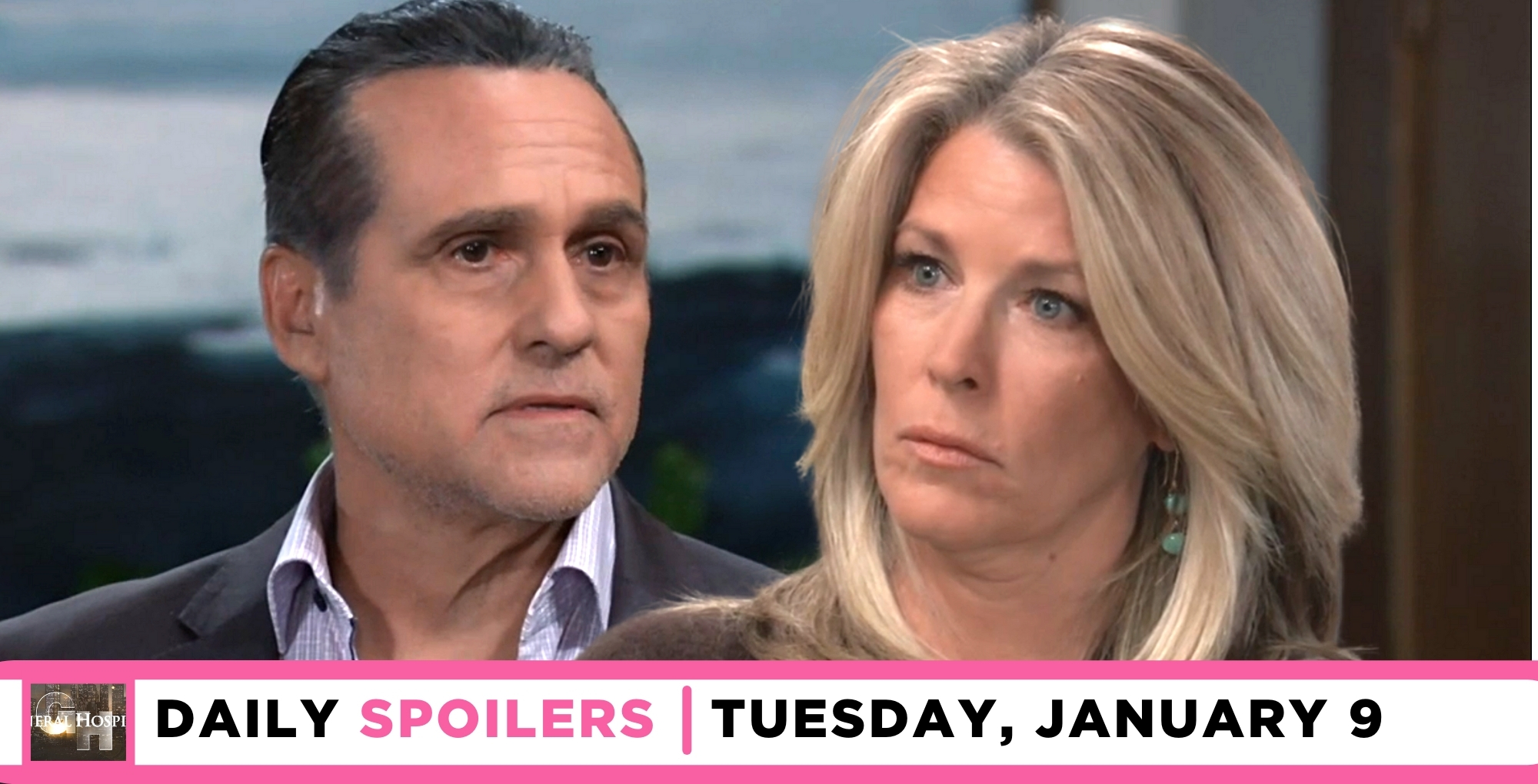 general hospital spoilers for january 9, 2024, episode 15379, has sonny wanting to comfort carly.