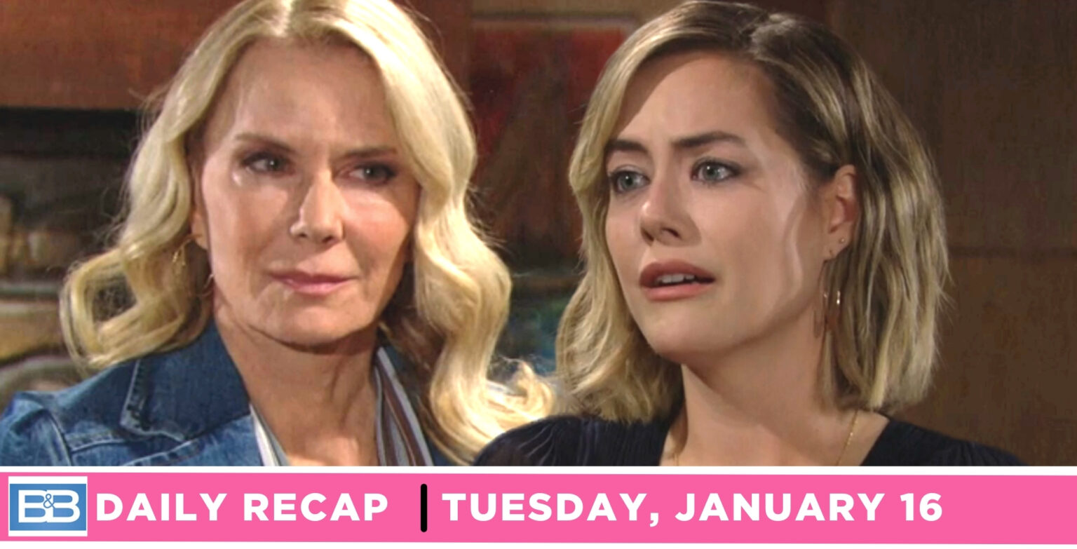 The Bold And The Beautiful Recap: Hope Seeks Brooke's Blessing