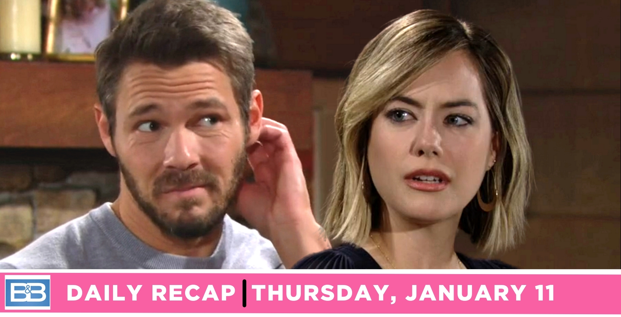 bold and the beautiful recap for january 11, 2024, episode 9185, has liam facing hope.