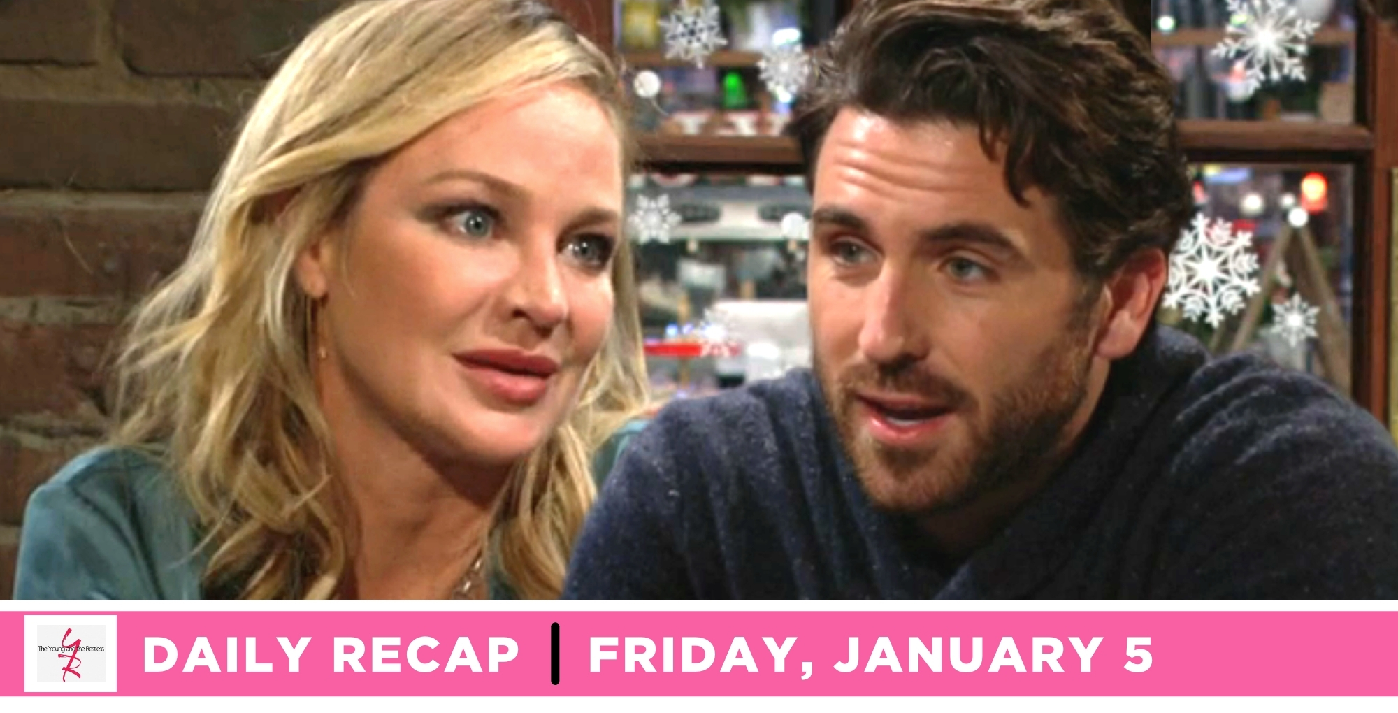 the young and the restless recap for january 5, 2024, episode 12779, has sharon looking at chance.