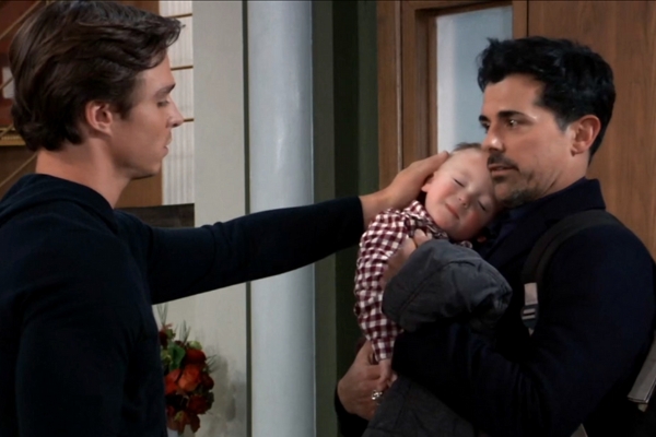 general hospital spencer hands over ace to his father nikolas.