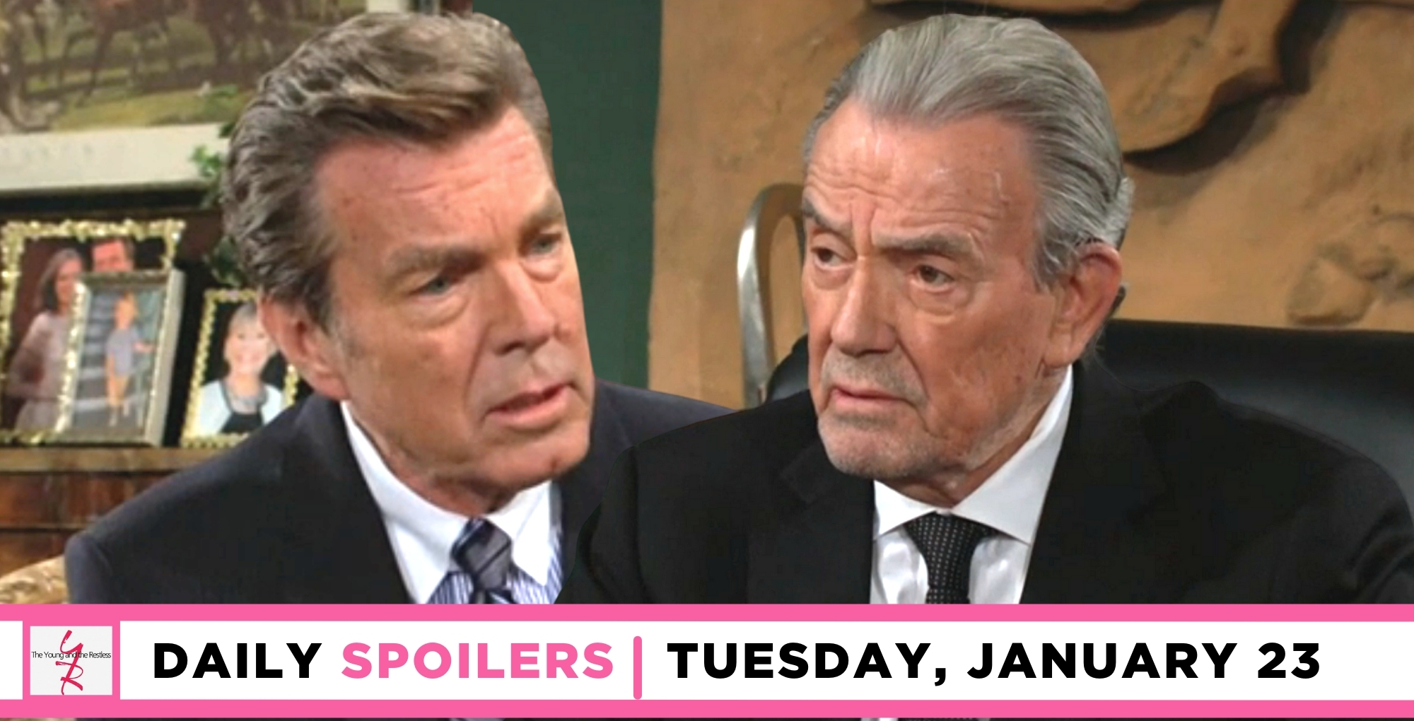 the young and the restless spoilers for january 24, 2024, episode 12792, has victor talking with jack.