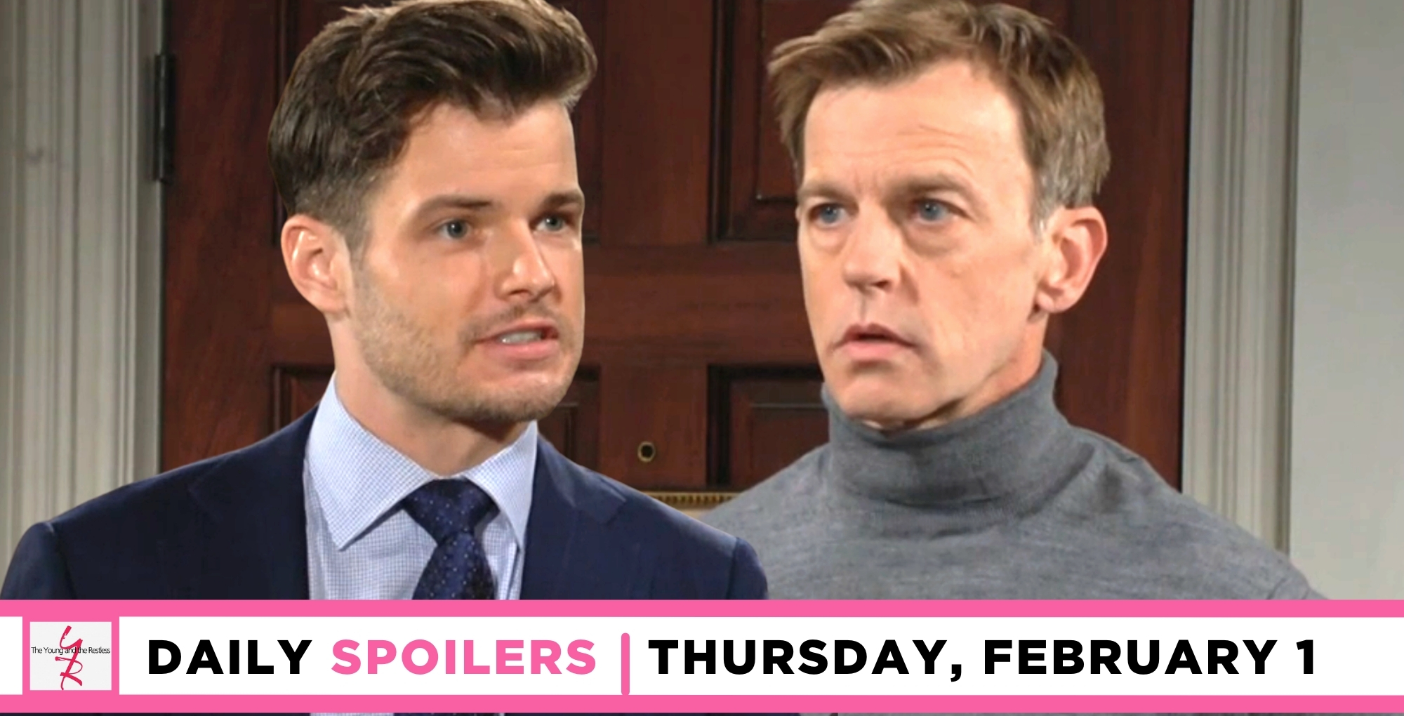 the young and the restless spoilers for february 1, 2024, episode 12798, has kyle talking with tucker.