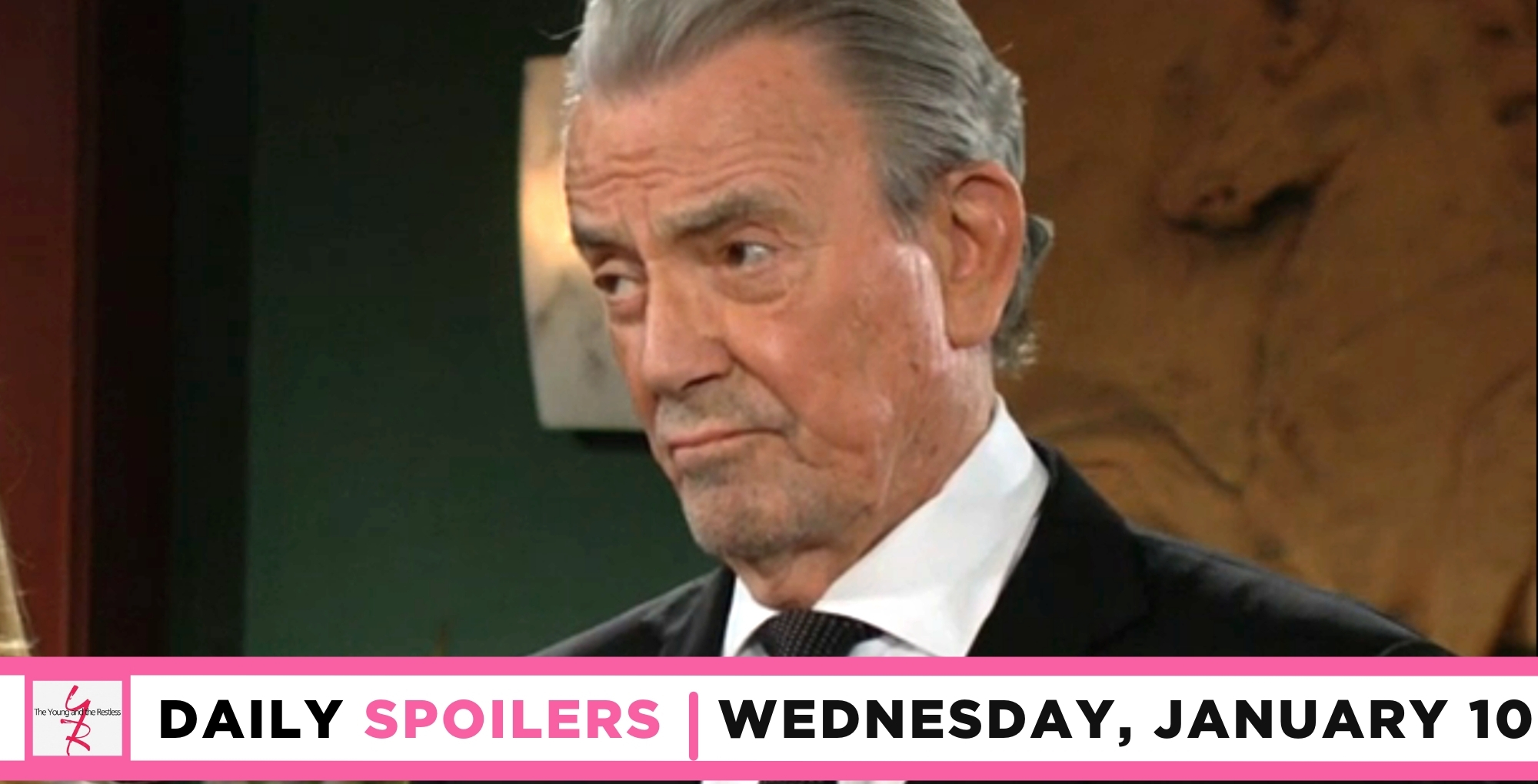 young and the restless spoilers for wednesday, january 10 feature victor newman.