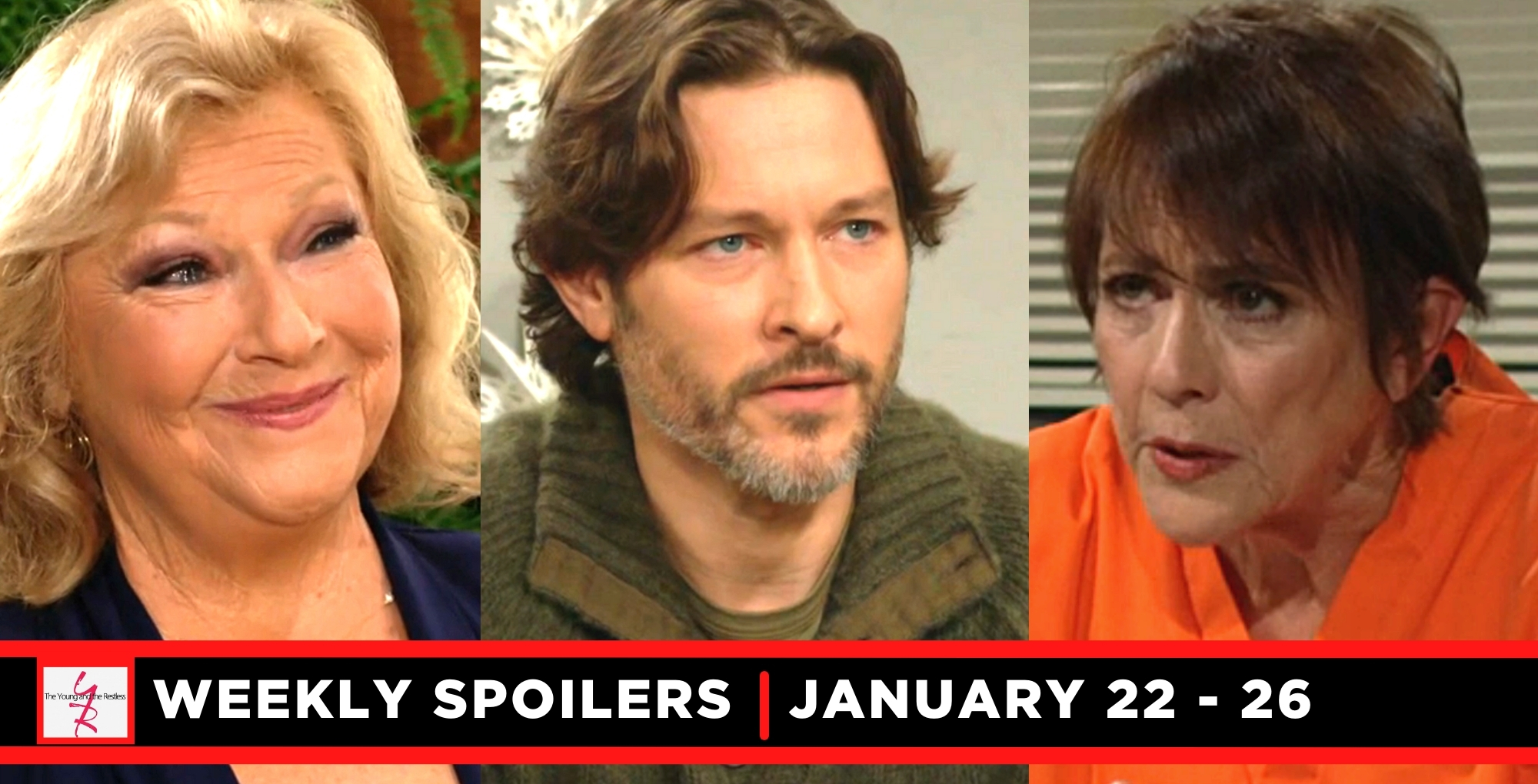 young and the restless spoilers for the week of january 22-26, traci, daniel, and aunt jordan.