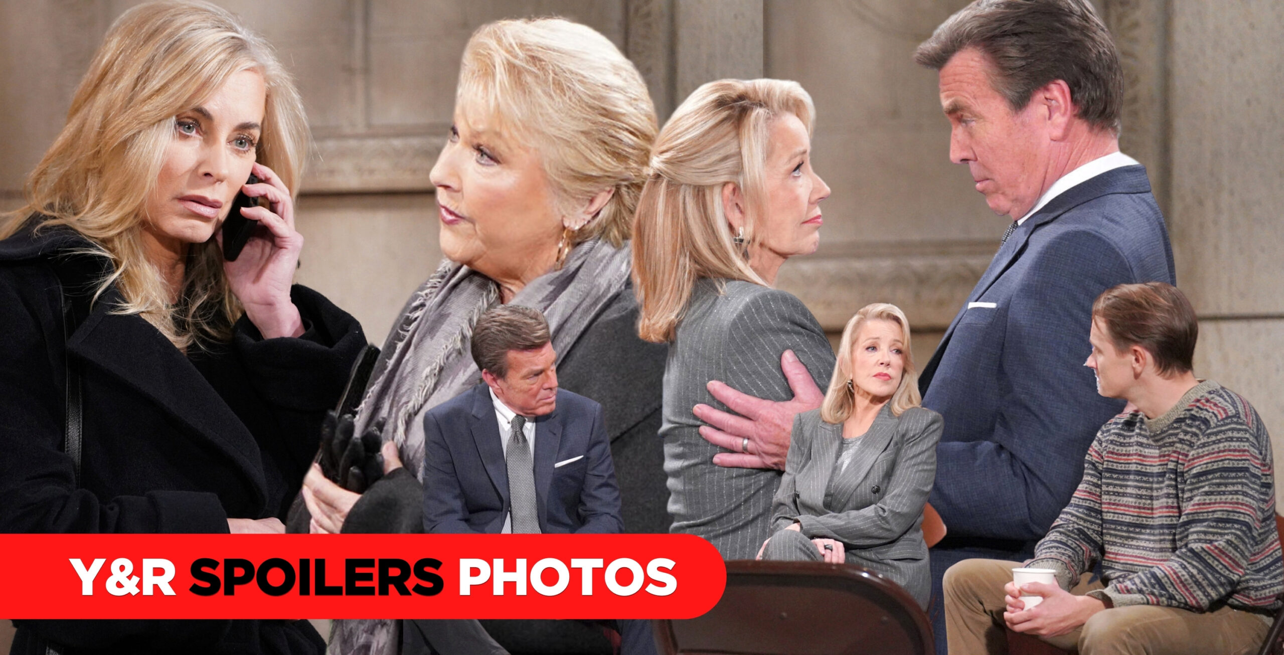 the young and the restless spoilers for february 1, 2024, episode 12798, collage of photos.