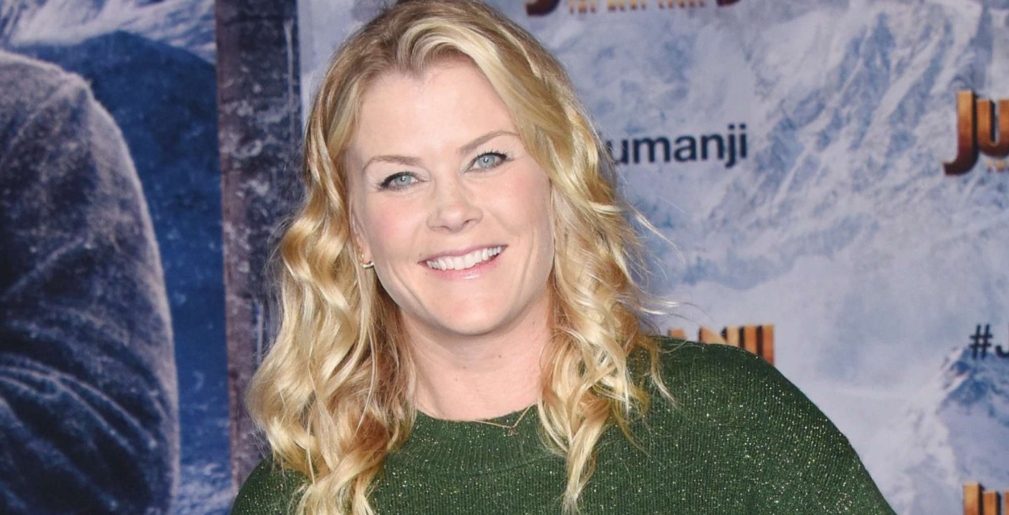 days of our lives and hallmark star alison sweeney wearing green.