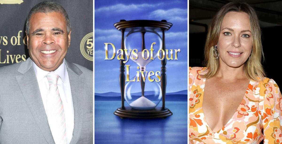 days of our lives ex producer albert alarr, days key art, and arianne zucker.