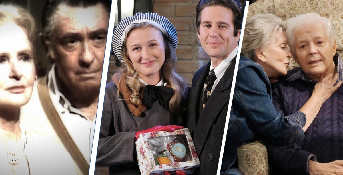days of our lives about 2.21.24 episode, tom and alice horton, young tom and young alice, doug and julie