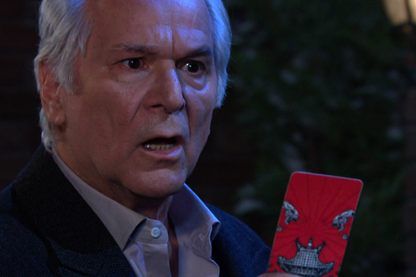 days of our lives february 5, 2024, konstantin holds the card.