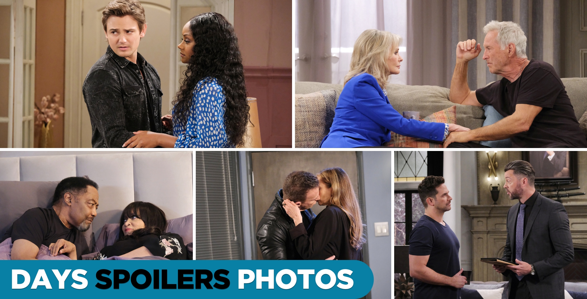 days of our lives spoilers for february 7, 2024, episode 14787, collage of photos.