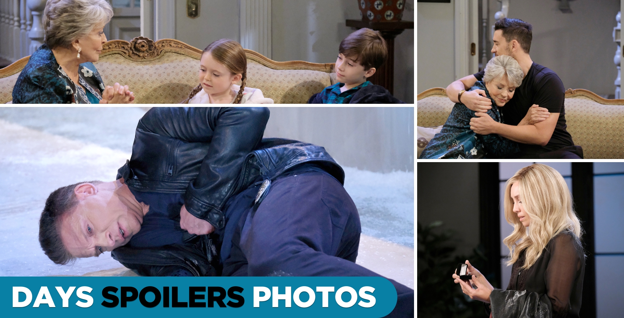 days of our lives spoilers for february 9, 2024, episode 14789, collage of photos.
