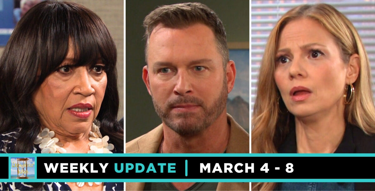 days spoilers weekly update for march 4-8, 2024, paulina, brady, and ava.