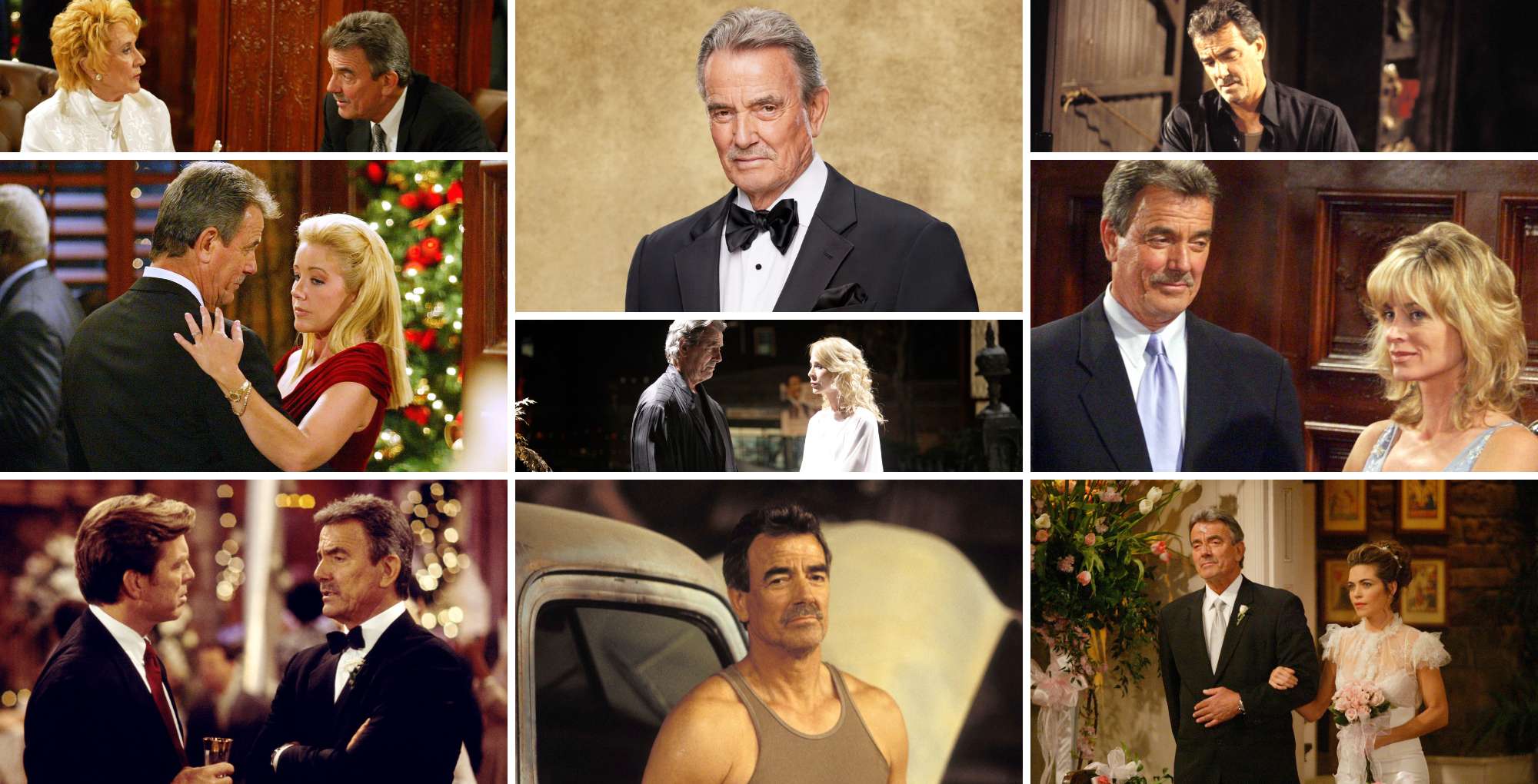 collage young and the restless star eric braeden as victor newman.