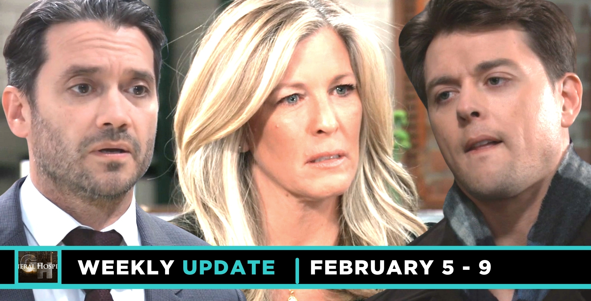 weekly update general hospital for week of feb. 5-9, 2024, dante, carly and michael.