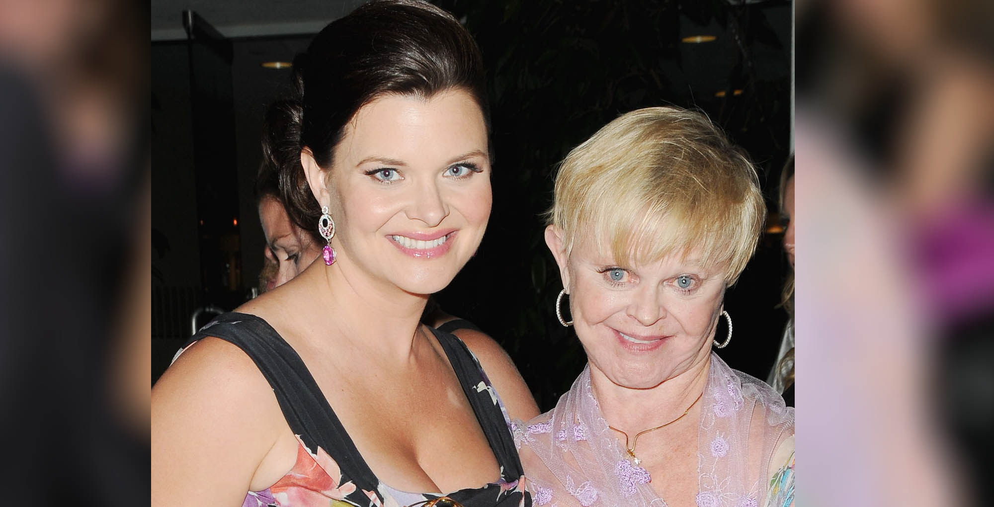 bold and the beautiful star heather tom and her mother marie tom.