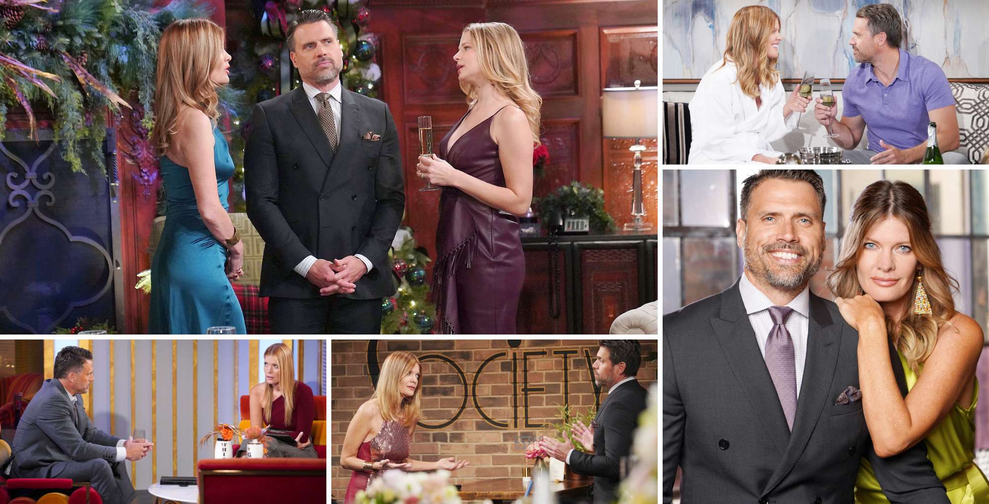 collage of nick and phyllis on the young and the restless.