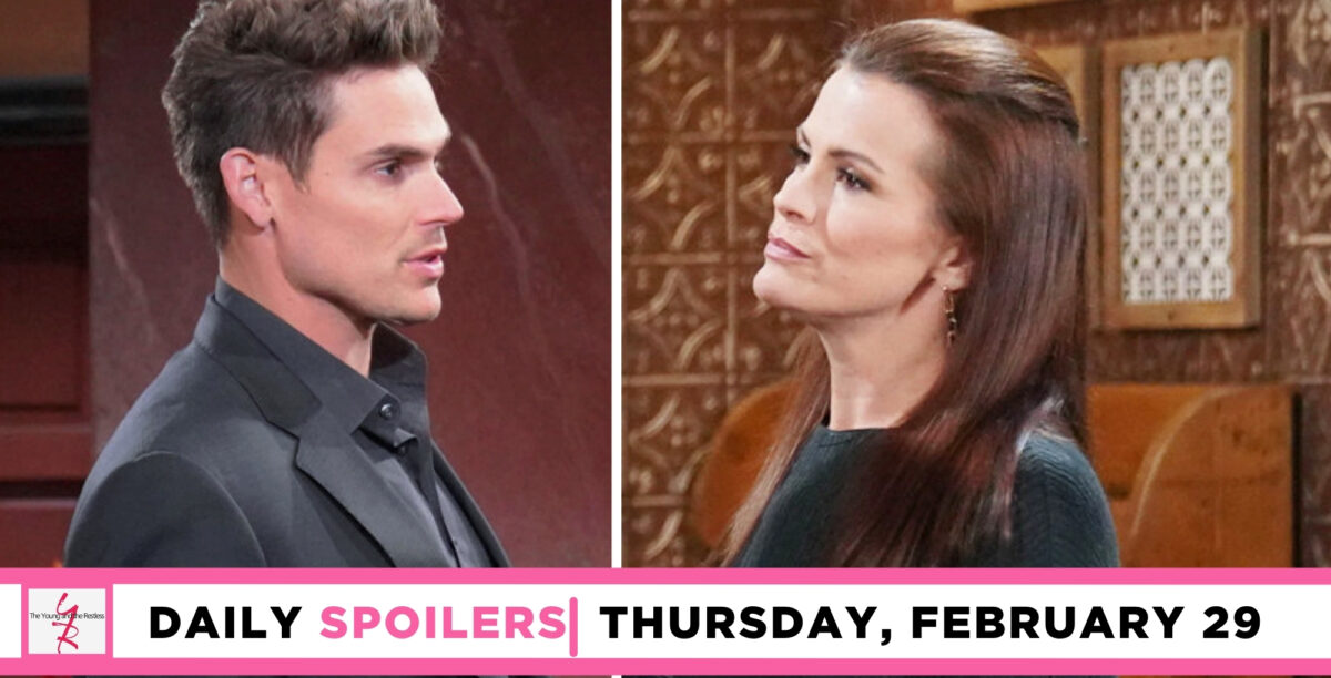 young and the restless spoilers for february 29, 2024, episode 12818, adam and chelsea.