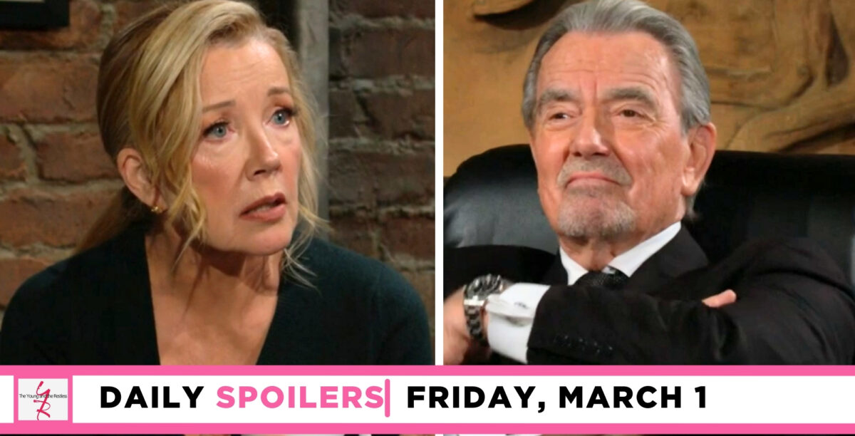 young and the restless spoilers for march 1, 2024, episode 12819, nikki and victor.