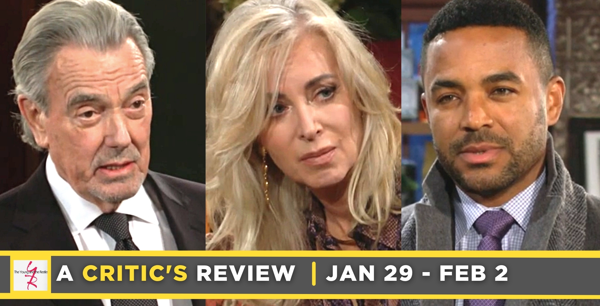 the young and the restless critic's review for january 22 – january 26, 2024, victor, ashley, nate
