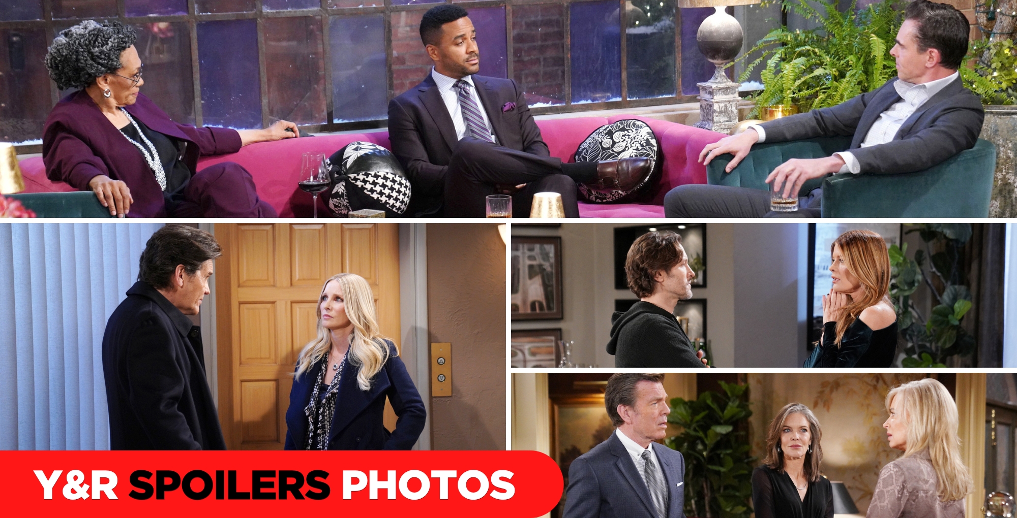 y&r spoilers photos for episode # 12804 collage.