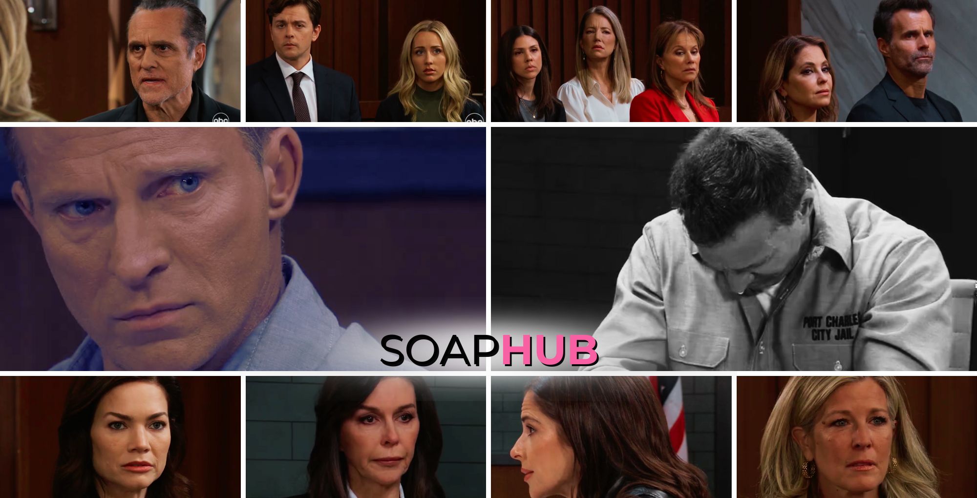 General Hospital spoilers weekly video preview collage for the week of March 25 with the soap hub logo near the bottom of the graphic