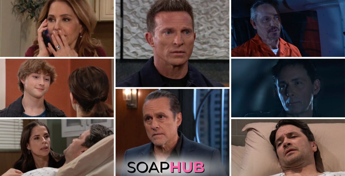 General Hospital preview collage for Tuesday, March 29, 2024, episode, with the Soap Hub logo across the bottom.