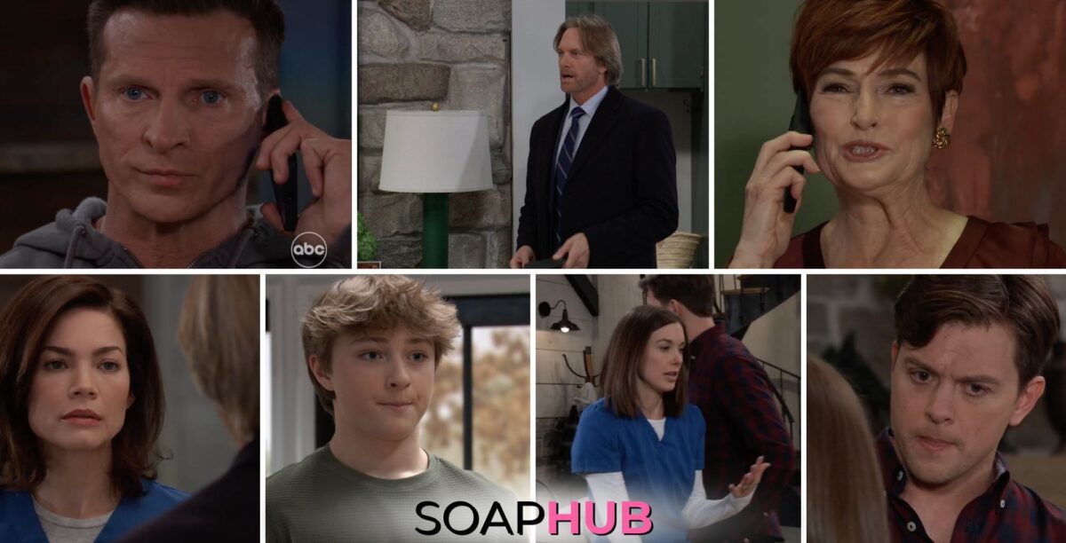 General Hospital spoilers weekly video preview collage for the week of March 18.