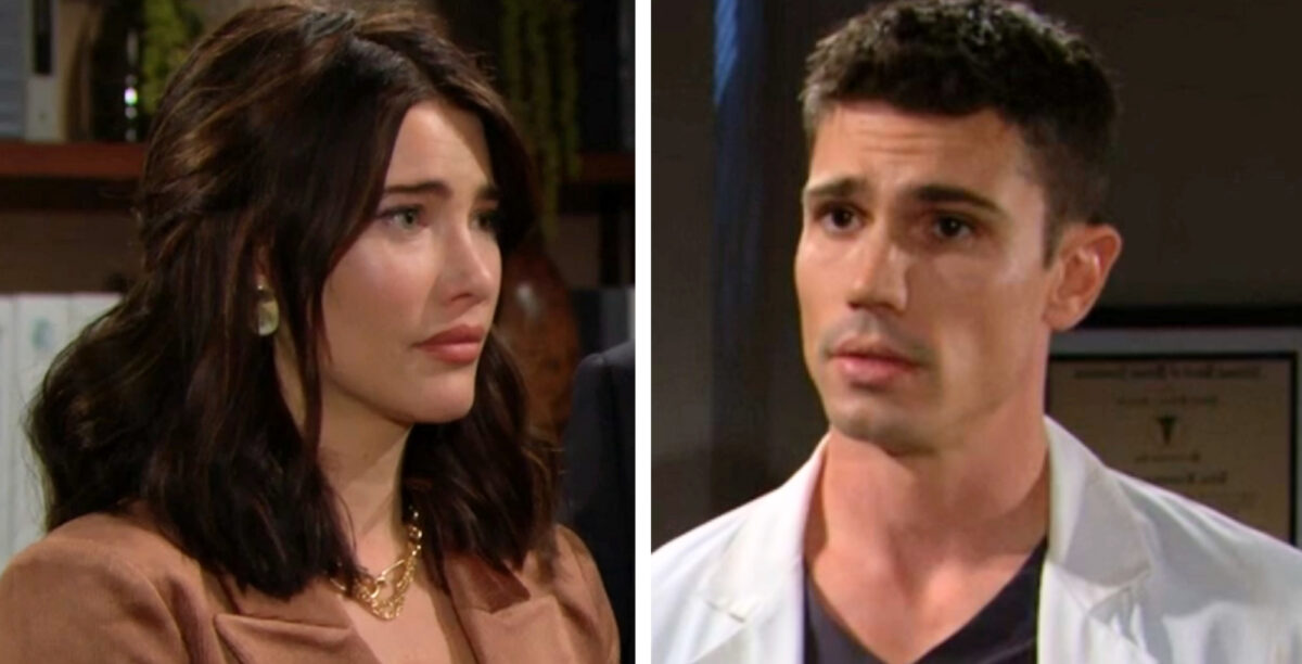 Bold and the Beautiful spoilers for Monday, March 11 see Finn and Steffy struggling.