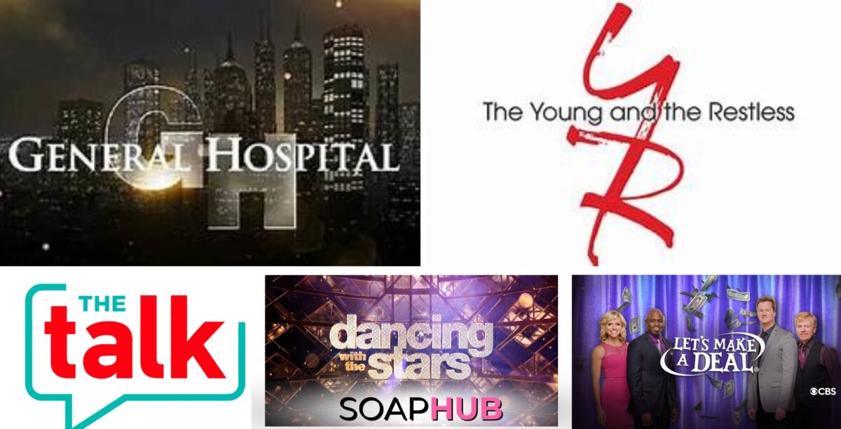Network Television Code Contract General Hospital Young and the Restless The Talk Dancing with the Stars Let's Make a Deal logos Soap Hub logo