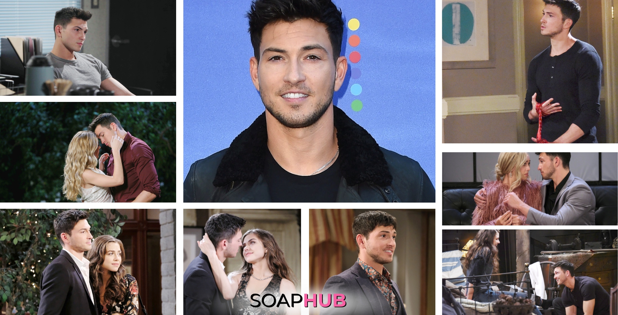 Robert Scott Wilson montage of 10 years on DAYS with the Soap Hub logo across the bottom.