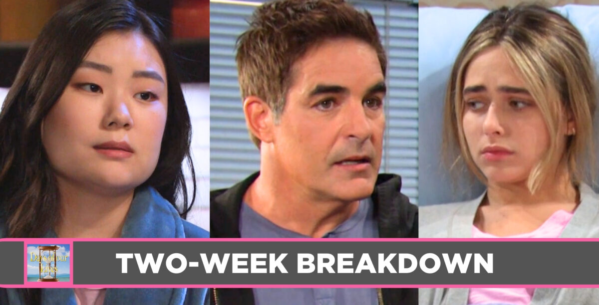 days of our lives spoilers 2 week breakdown with wendy, rafe, and holly.