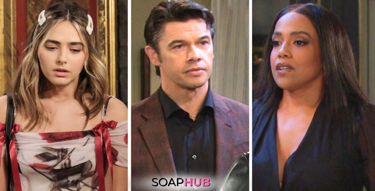Days Of Our Lives Spoilers for the week of April 1 - April 5, 2024. What are Holly, Xander, Jada up to next week? (with the Soap Hub Logo on the bottom)