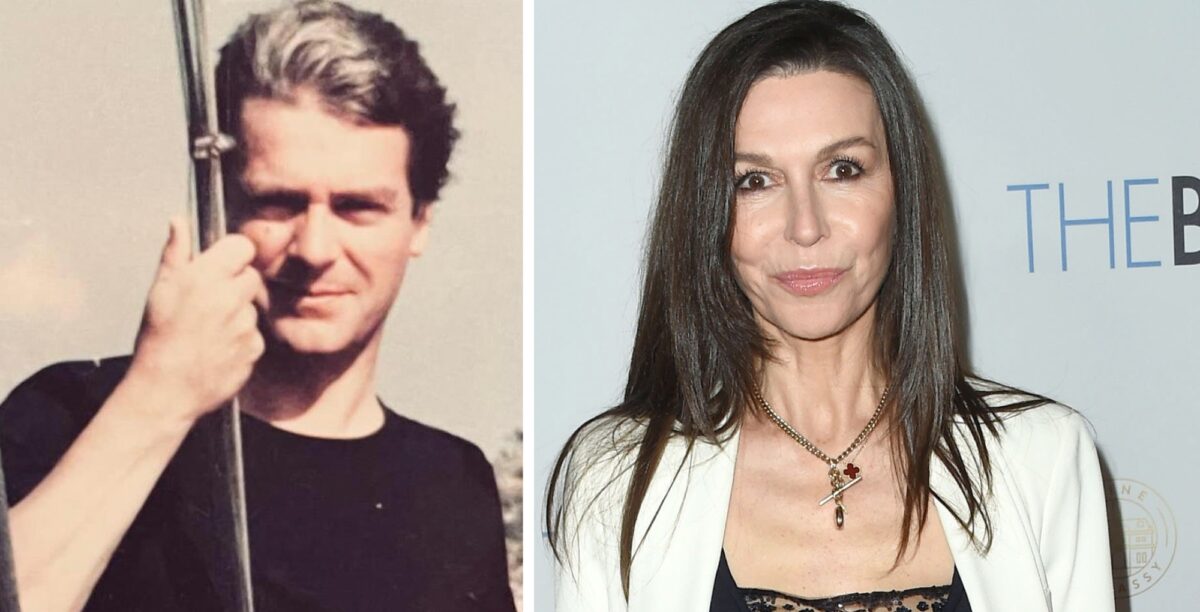 general hospital star finola hughes and her late godfather bayly collyns.