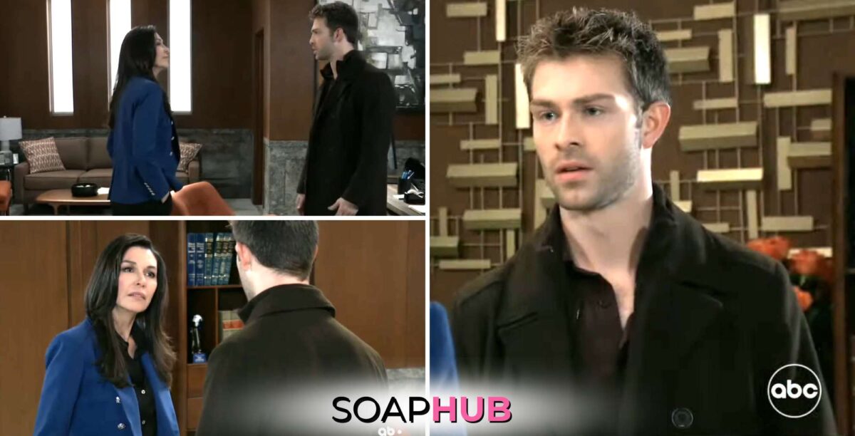 Wednesday, March 27 episode features Anna and Dex with the Soap Hub logo across the bottom.