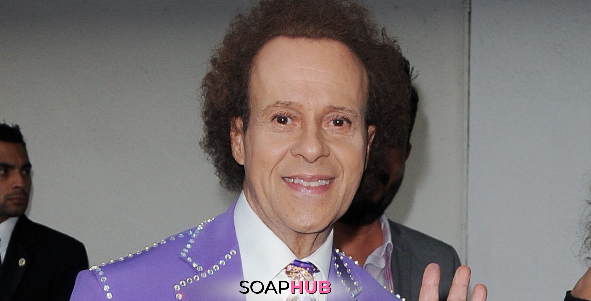 Richard Simmons battled cancer a while ago with the Soap Hub logo.